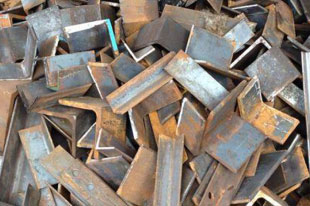 Iron scrap at hit recycling yard in Jeddah